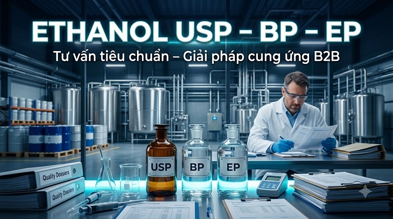 Tiêu chuẩn USP, BP, EP của Ethanol: Cách phân biệt và lựa chọn đúng
